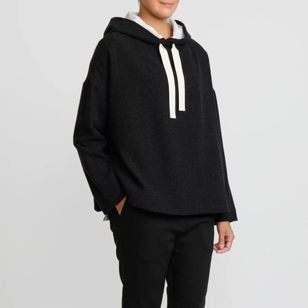 Album di Famiglia Serie Numerata Wool & Cashmere Hoodie in Slate Grey